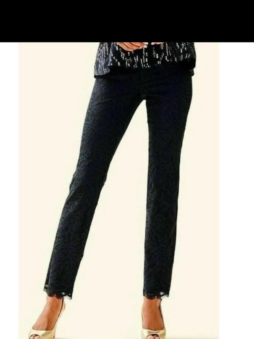 Lilly Pulitzer Kelly Lace Skinny Ankle Pant